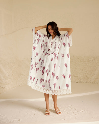 Scarlet Petals Kaftan