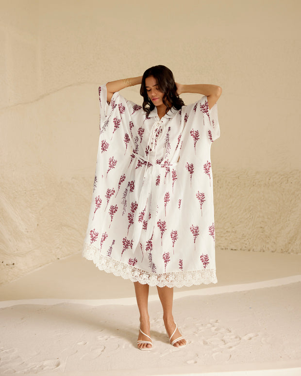 Scarlet Petals Kaftan