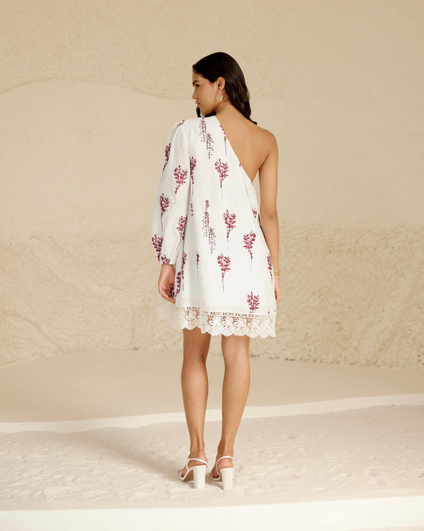 Scarlet Petals Off Shoulder Dress