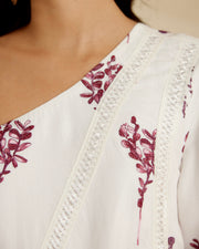 Scarlet Petals Off Shoulder Dress