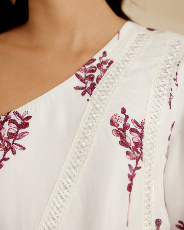 Scarlet Petals Off Shoulder Dress