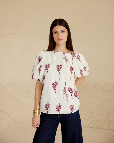 Scarlet Petals Blouse