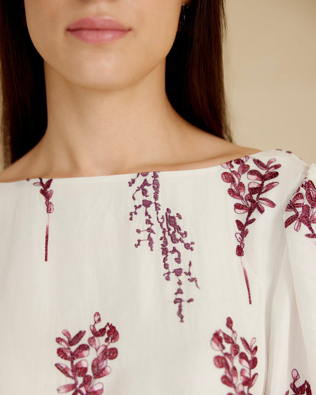 Scarlet Petals Blouse