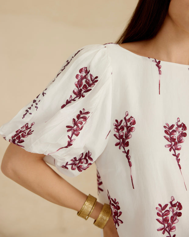 Scarlet Petals Blouse