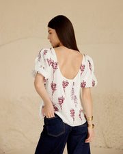 Scarlet Petals Blouse
