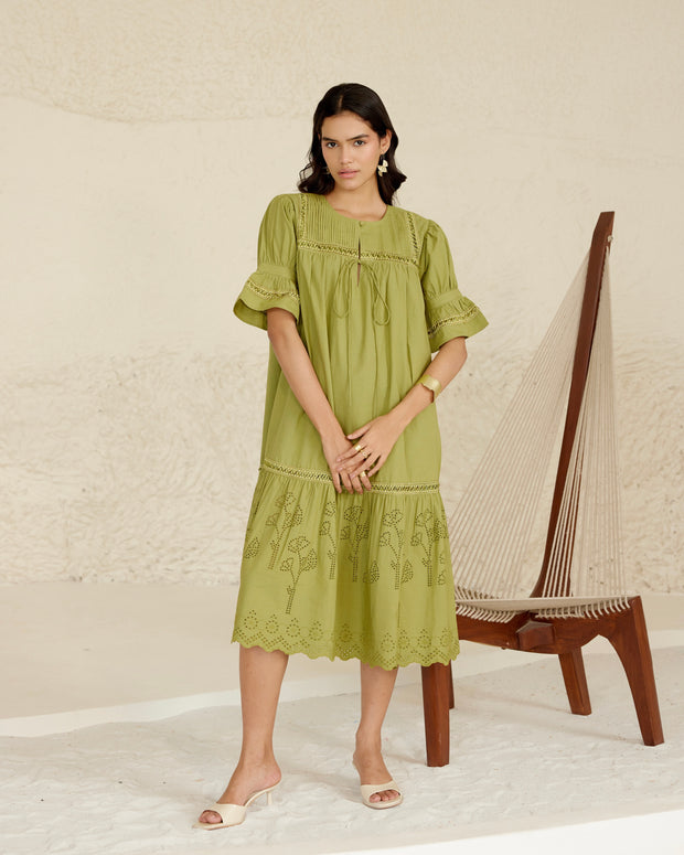 Solace Dress Green