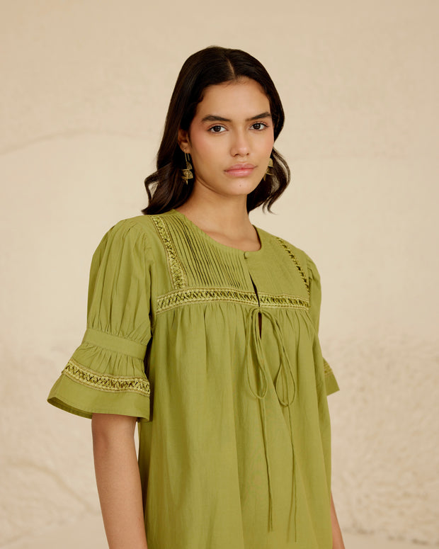 Solace Dress Green