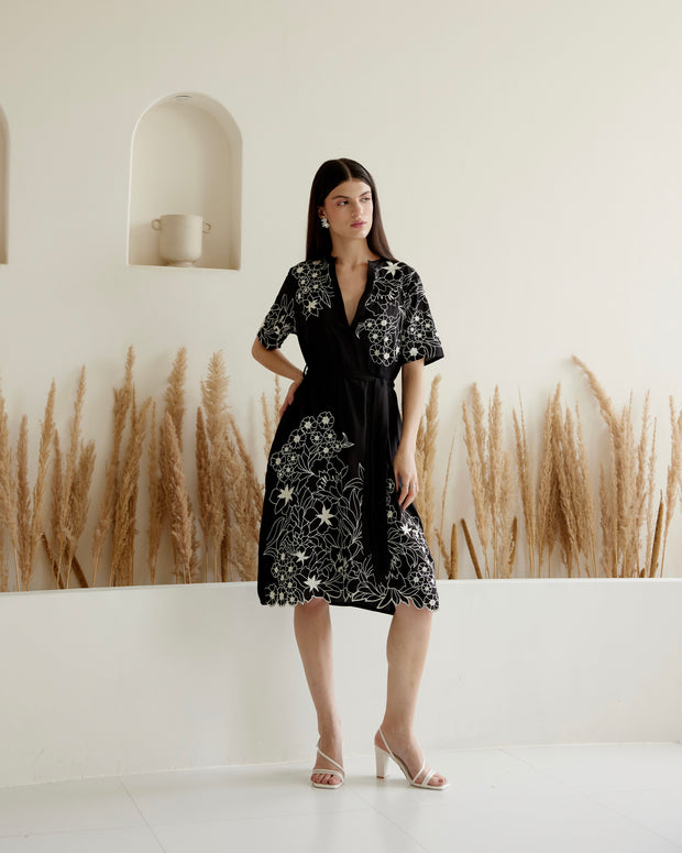 Noir Flora Dress