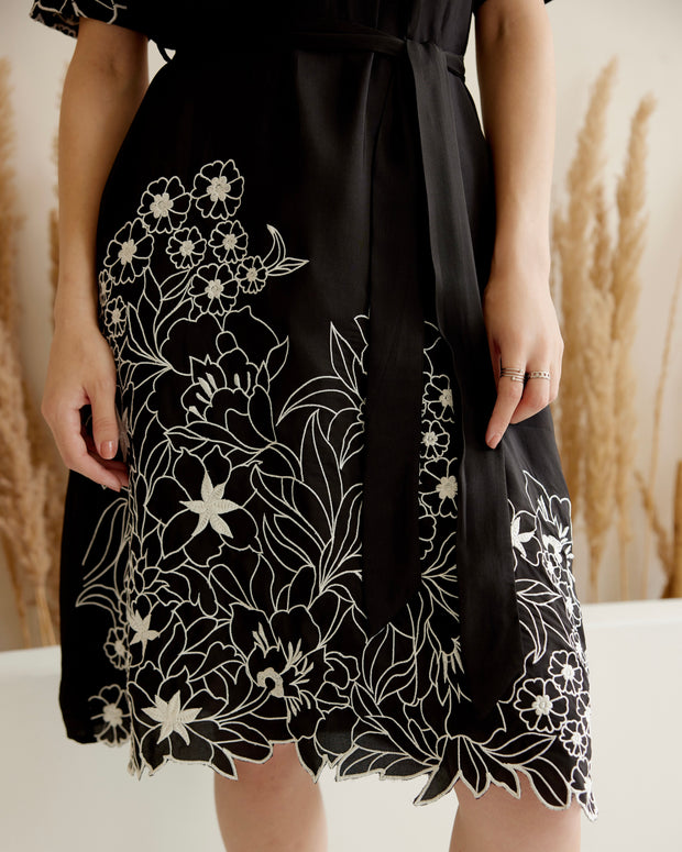 Noir Flora Dress