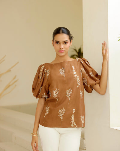 Scarlet Petals Blouse