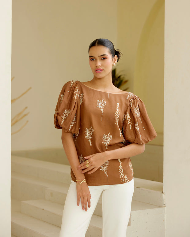 Scarlet Petals Blouse