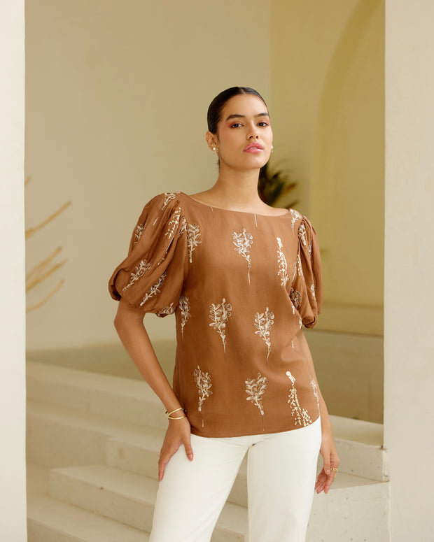 Scarlet Petals Blouse