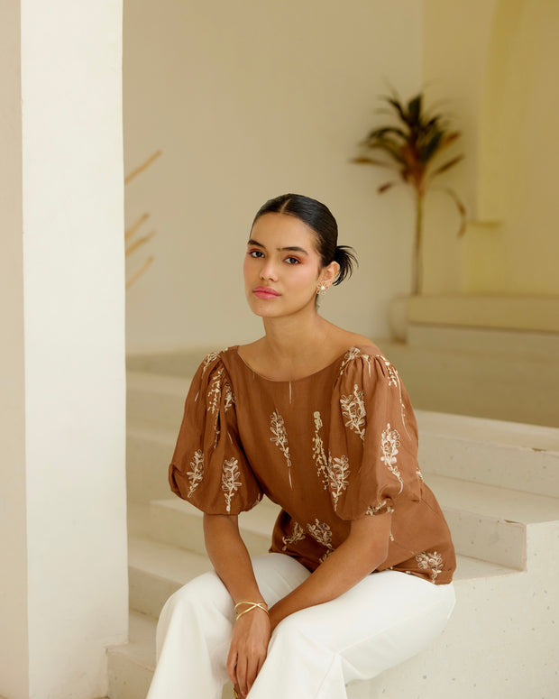 Scarlet Petals Blouse