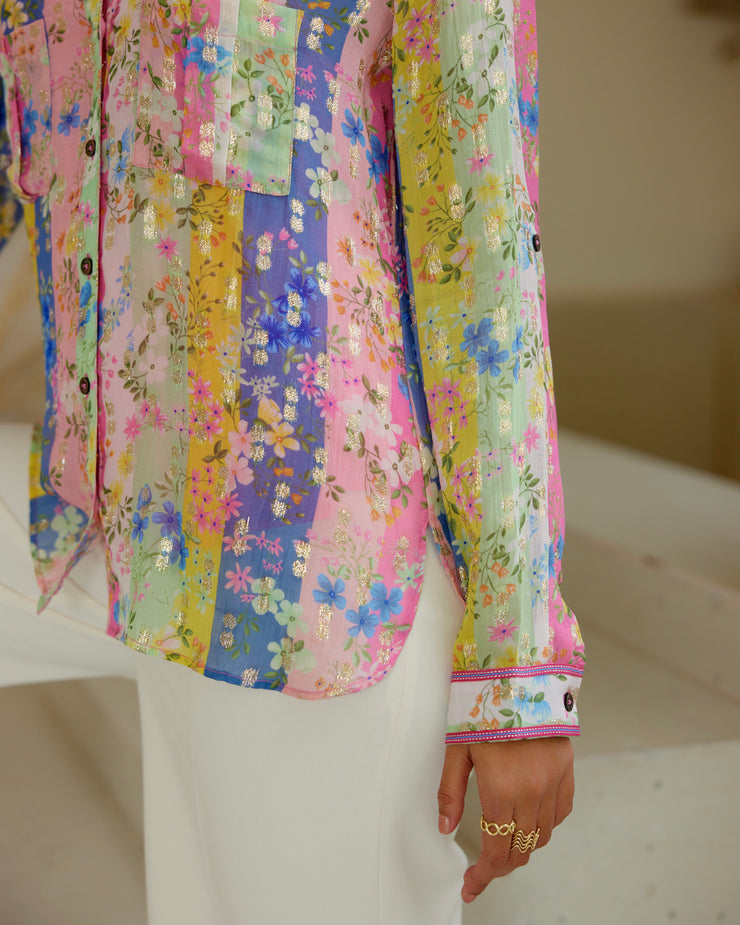 Blush Georgette Shirt