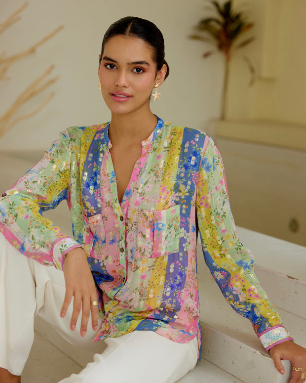 Blush Georgette Shirt