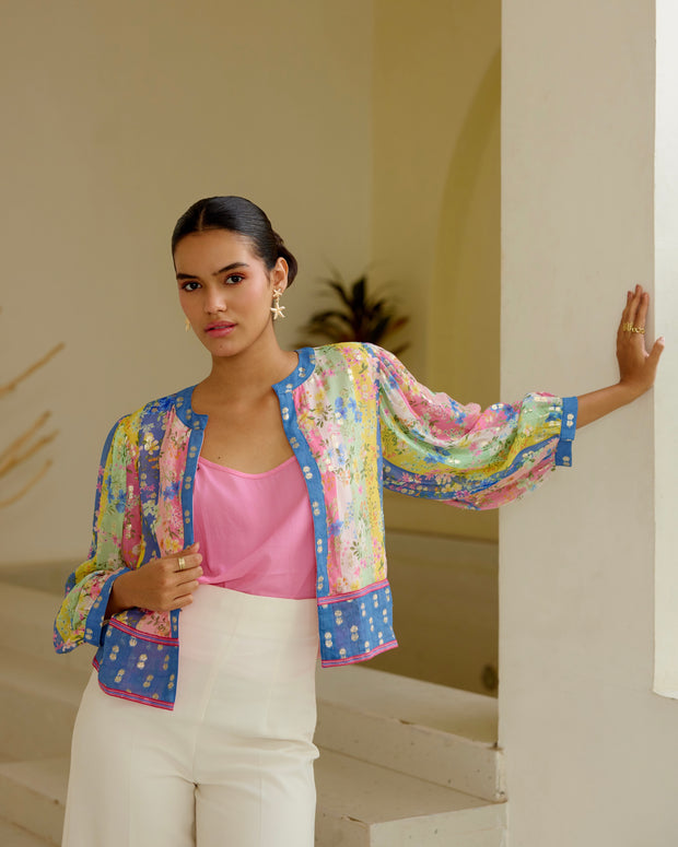 Blush Georgette Jacket
